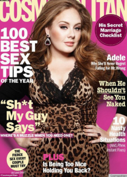 Adele büszkén pózol a címlapon