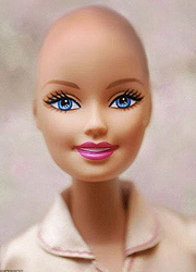 Egy kislánynak már van kopasz Barbie-ja Fotó: dailymail.co.uk