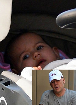 Nézd meg Bruce Willis 4 hónapos gyönyörű lányát - fotó