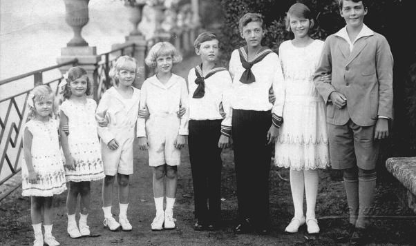 A gyerekek: Otto, Adelhaid, Robert, Felix, Karl Ludwig, Rudolf, Charlotte, Elisabeth