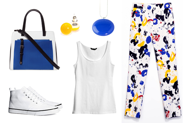 Trikó, cipő: H&M, nadrág, táska: Zara, ékszerek: Bigyó Művek