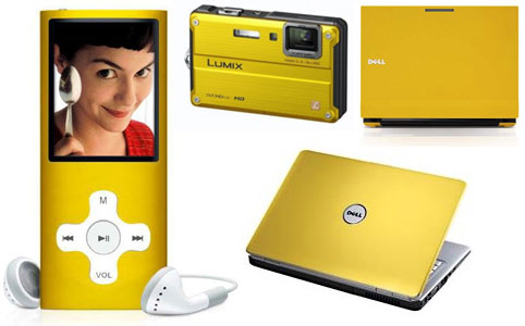 sárga kütyük mobil mp3 notebook