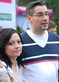 Azurák Csaba és felesége