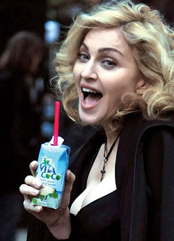 Madonna kedvenc kókuszvize már Budapesten is kapható