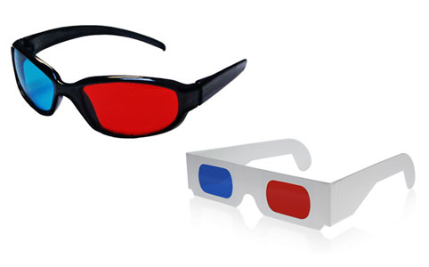 Anaglif 3D szemüvegek