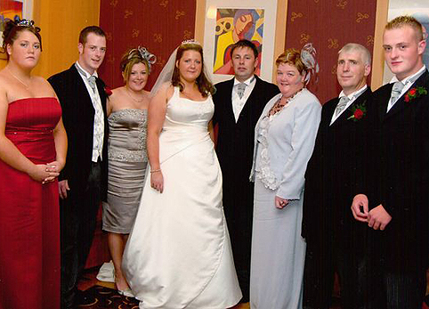 Tracy esküvőjén, 2006-ban
