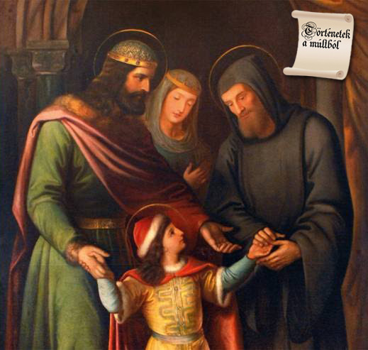 Az ismeretlen eredetű festmény – amely István királyt, Gizella királynét és Imre herceget ábrázolja, Gellért püspökkel együtt – a bencés rend bakonybéli Szent Mauríciusz monostorában található.