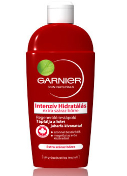Garnier Intenzív hidratáló extra száraz bőrre. Kanadai juharfaolaj tartalma regenerálja a kiszáradt bőrt